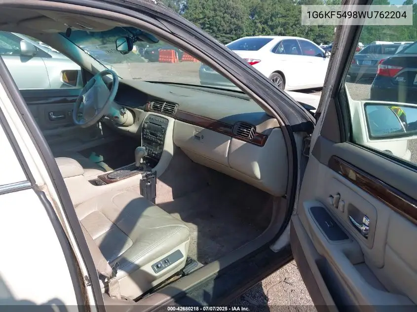 1998 Cadillac Deville Concours VIN: 1G6KF5498WU762204 Lot: 42680218