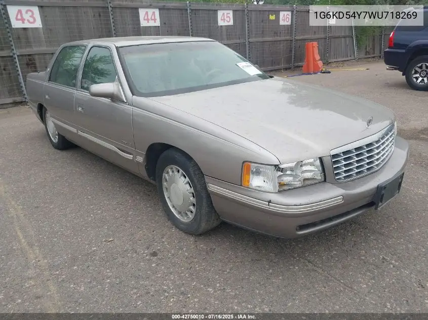 1998 Cadillac Deville Standard VIN: 1G6KD54Y7WU718269 Lot: 42750010