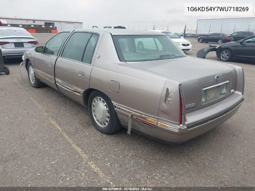 1998 Cadillac Deville Standard VIN: 1G6KD54Y7WU718269 Lot: 42750010