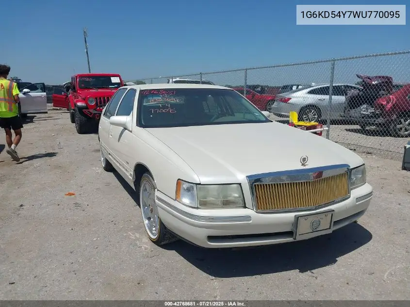 1998 Cadillac Deville Standard VIN: 1G6KD54Y7WU770095 Lot: 42768681