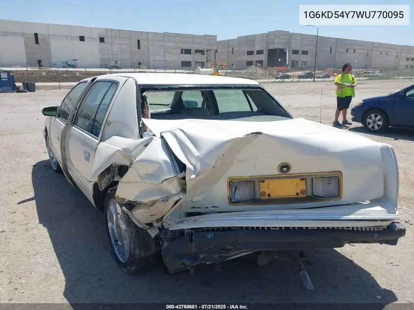 1998 Cadillac Deville Standard VIN: 1G6KD54Y7WU770095 Lot: 42768681