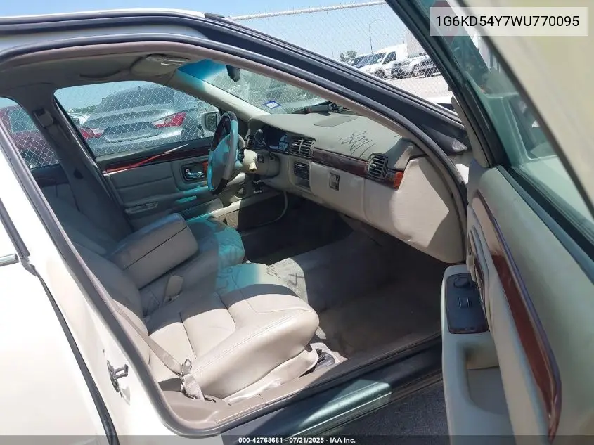1998 Cadillac Deville Standard VIN: 1G6KD54Y7WU770095 Lot: 42768681