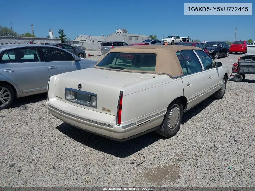 1999 Cadillac Deville Standard VIN: 1G6KD54Y5XU772445 Lot: 42224865