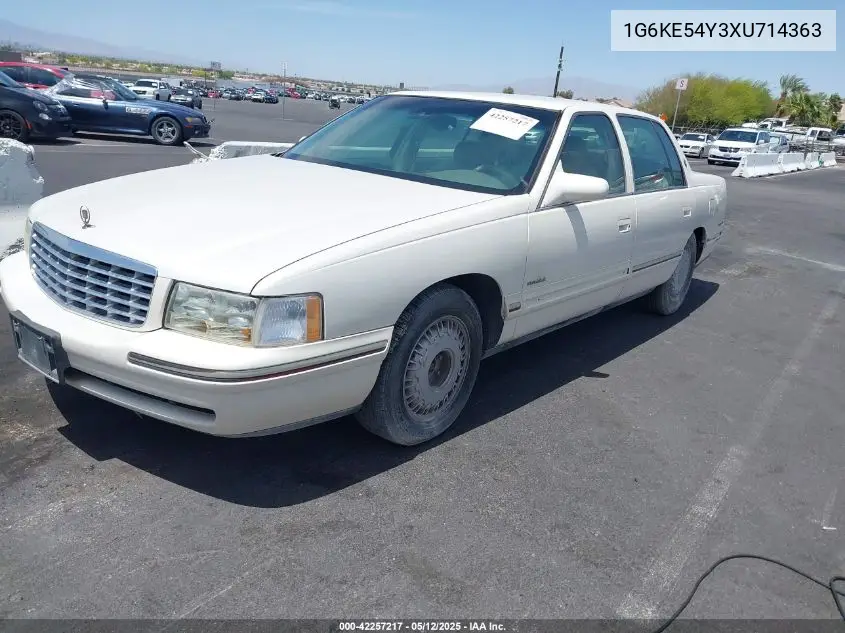 1999 Cadillac Deville D'elegance VIN: 1G6KE54Y3XU714363 Lot: 42257217