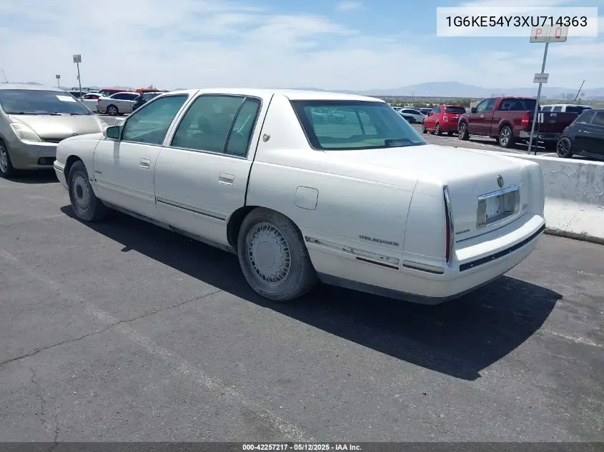 1999 Cadillac Deville D'elegance VIN: 1G6KE54Y3XU714363 Lot: 42257217
