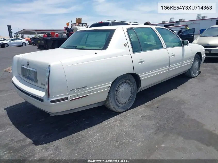 1999 Cadillac Deville D'elegance VIN: 1G6KE54Y3XU714363 Lot: 42257217