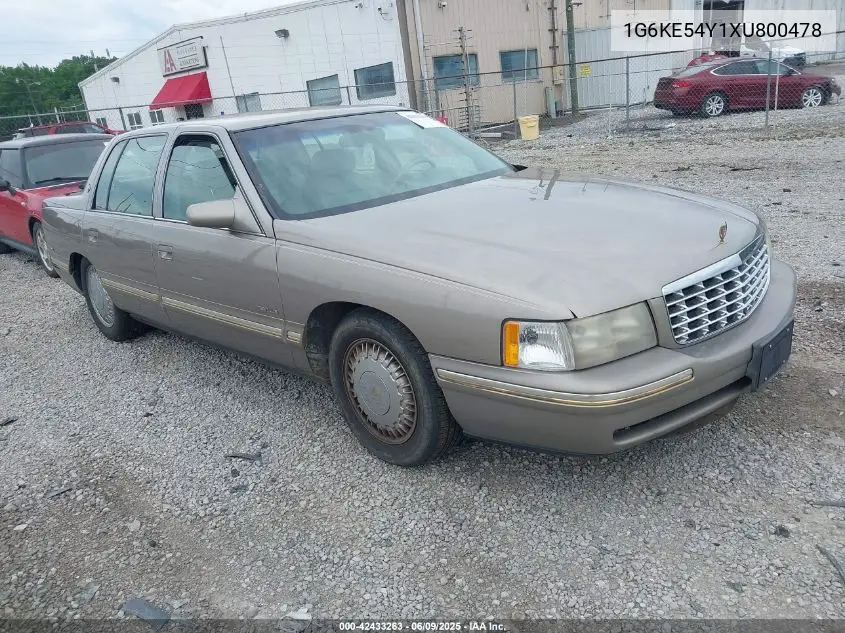 1999 Cadillac Deville D'elegance VIN: 1G6KE54Y1XU800478 Lot: 42433263