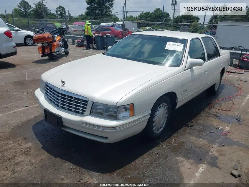 1999 Cadillac Deville Standard VIN: 1G6KD54Y8XU809438 Lot: 42587908