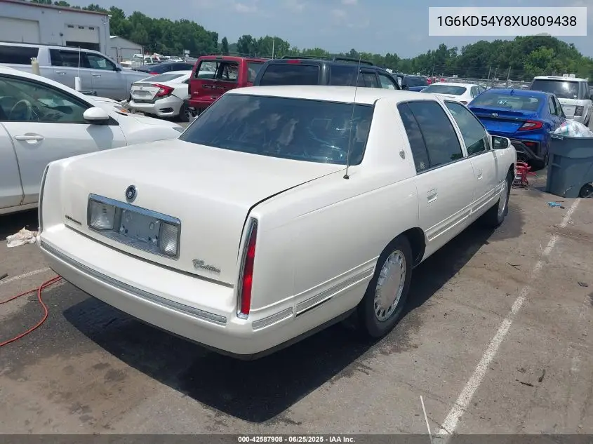 1999 Cadillac Deville Standard VIN: 1G6KD54Y8XU809438 Lot: 42587908