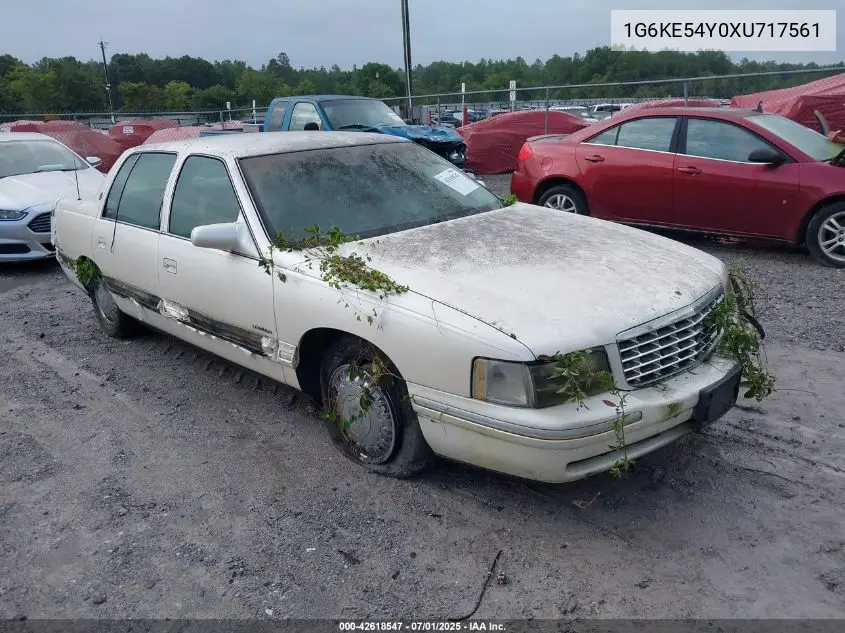 1999 Cadillac Deville Delegance VIN: 1G6KE54Y0XU717561 Lot: 42618547