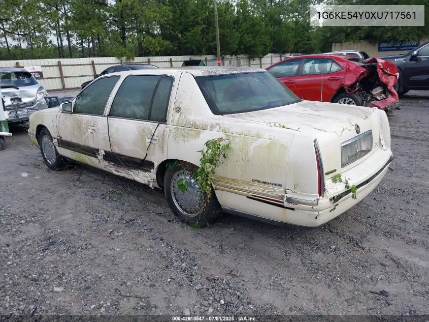 1999 Cadillac Deville Delegance VIN: 1G6KE54Y0XU717561 Lot: 42618547