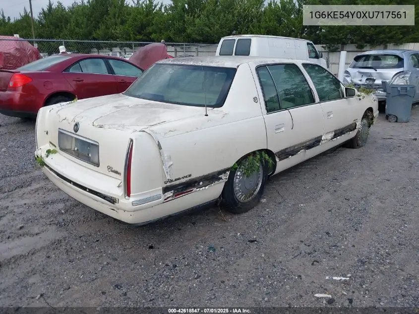 1999 Cadillac Deville Delegance VIN: 1G6KE54Y0XU717561 Lot: 42618547