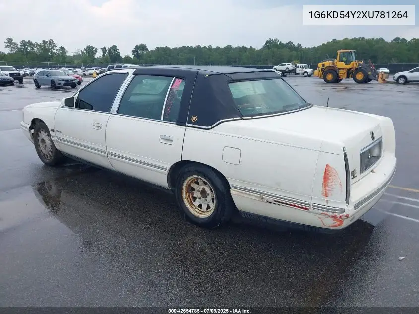 1999 Cadillac Deville Standard VIN: 1G6KD54Y2XU781264 Lot: 42654785