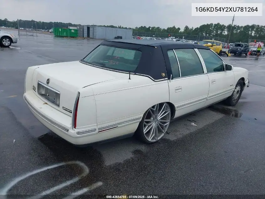 1999 Cadillac Deville Standard VIN: 1G6KD54Y2XU781264 Lot: 42654785