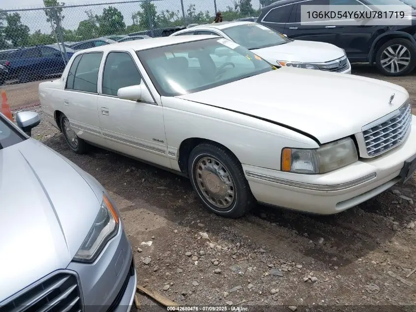 1999 Cadillac Deville Standard VIN: 1G6KD54Y6XU781719 Lot: 42680476