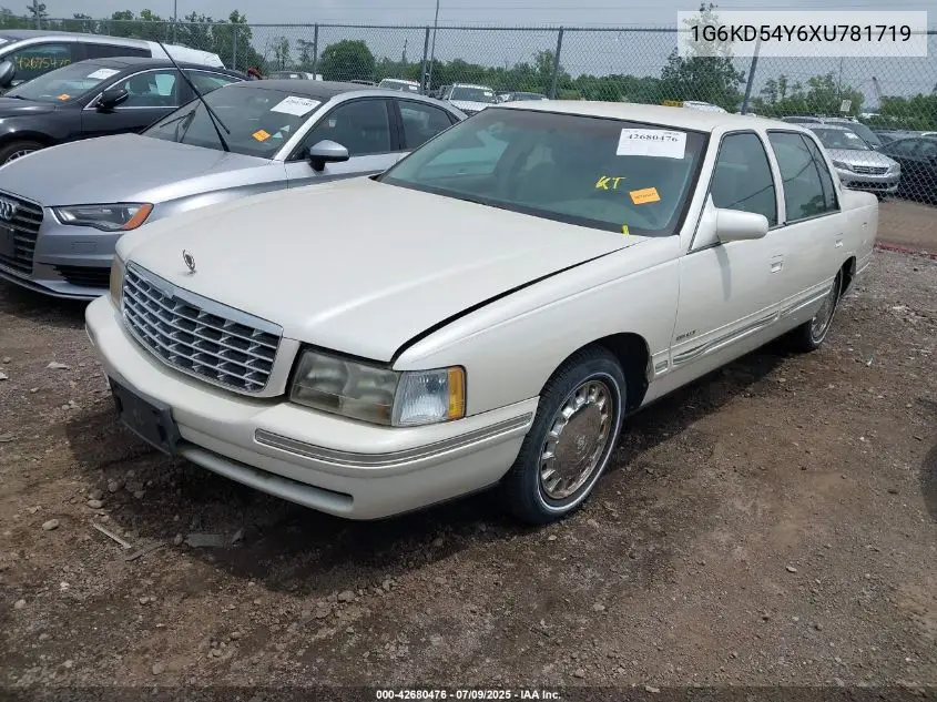 1999 Cadillac Deville Standard VIN: 1G6KD54Y6XU781719 Lot: 42680476