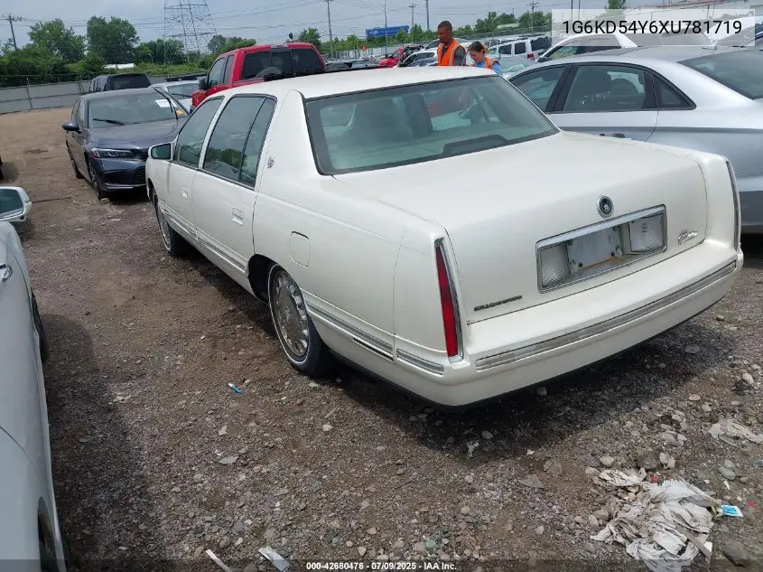 1999 Cadillac Deville Standard VIN: 1G6KD54Y6XU781719 Lot: 42680476
