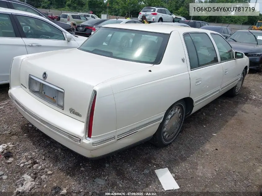 1999 Cadillac Deville Standard VIN: 1G6KD54Y6XU781719 Lot: 42680476