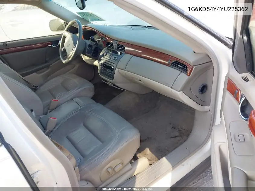 2000 Cadillac Deville Standard VIN: 1G6KD54Y4YU225362 Lot: 42551321
