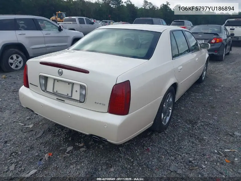 2000 Cadillac Deville Dts VIN: 1G6KF5797YU186894 Lot: 42708549