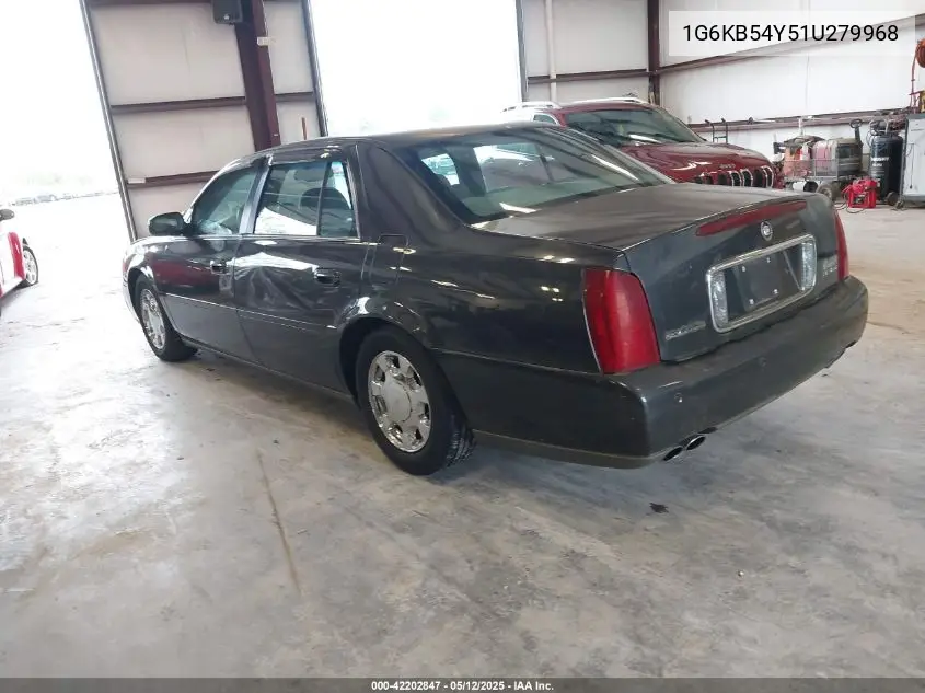 2001 Cadillac Deville VIN: 1G6KB54Y51U279968 Lot: 42202847