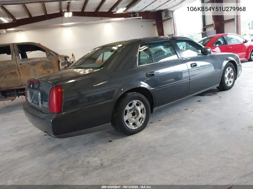 2001 Cadillac Deville VIN: 1G6KB54Y51U279968 Lot: 42202847