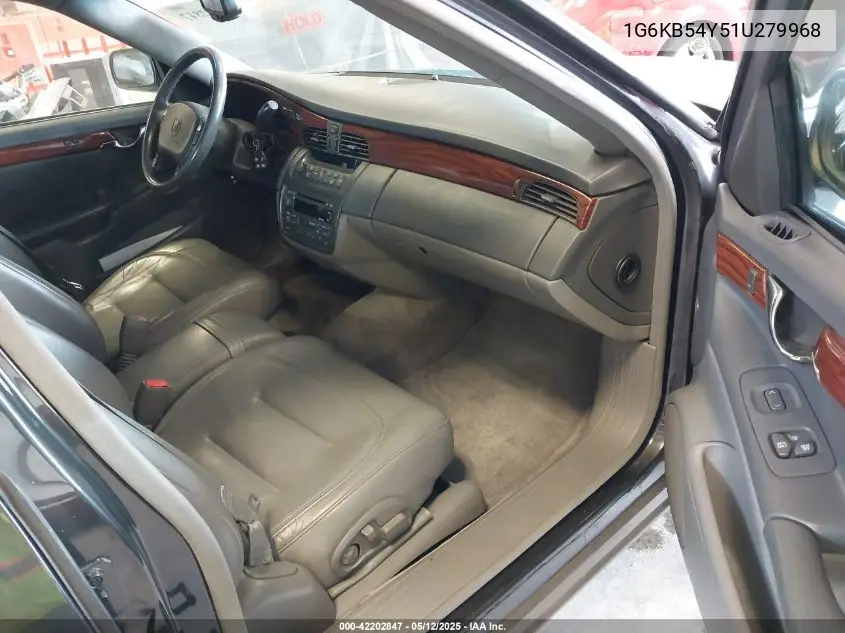 2001 Cadillac Deville VIN: 1G6KB54Y51U279968 Lot: 42202847