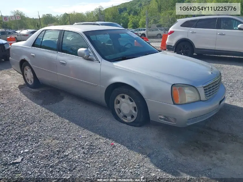 2001 Cadillac Deville Standard W/W20 VIN: 1G6KD54Y11U225776 Lot: 42213576
