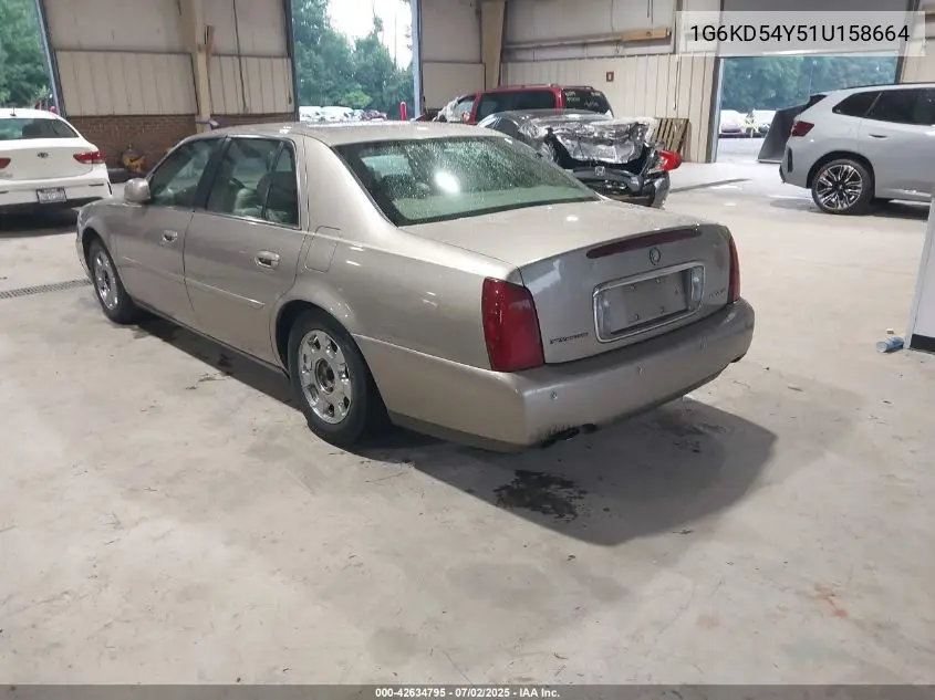 2001 Cadillac Deville Standard VIN: 1G6KD54Y51U158664 Lot: 42634795