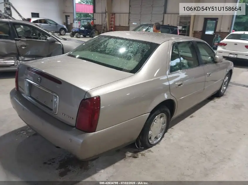 2001 Cadillac Deville Standard VIN: 1G6KD54Y51U158664 Lot: 42634795