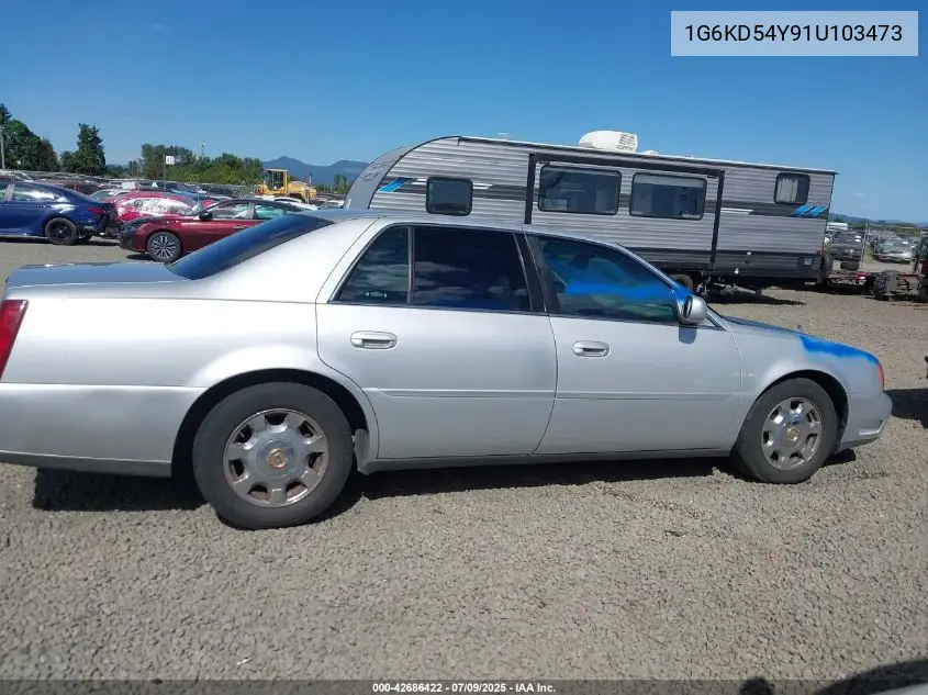 2001 Cadillac Deville Standard W/W20 VIN: 1G6KD54Y91U103473 Lot: 42686422