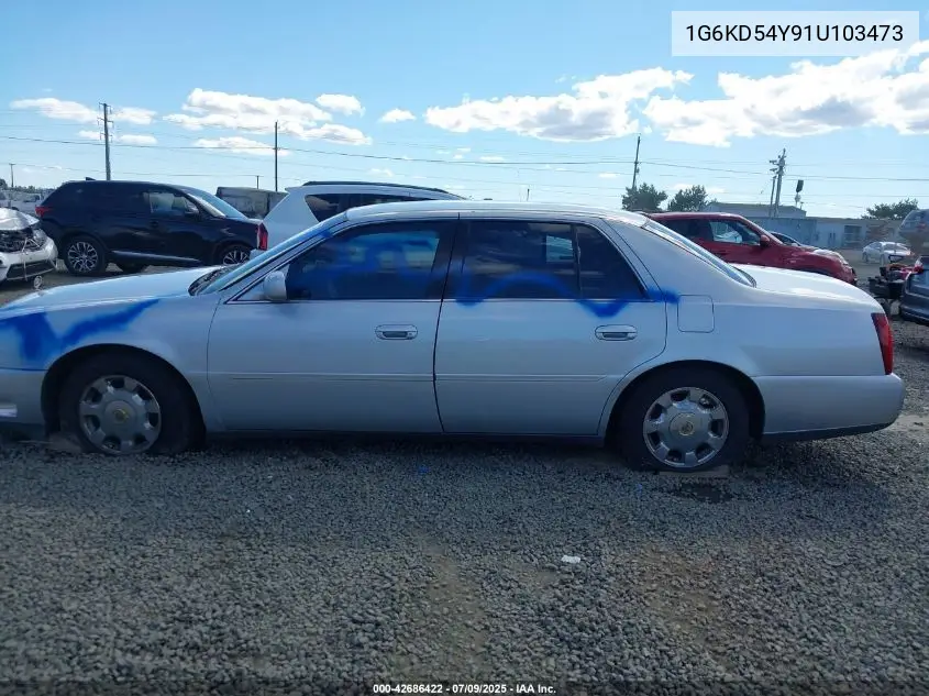 2001 Cadillac Deville Standard W/W20 VIN: 1G6KD54Y91U103473 Lot: 42686422