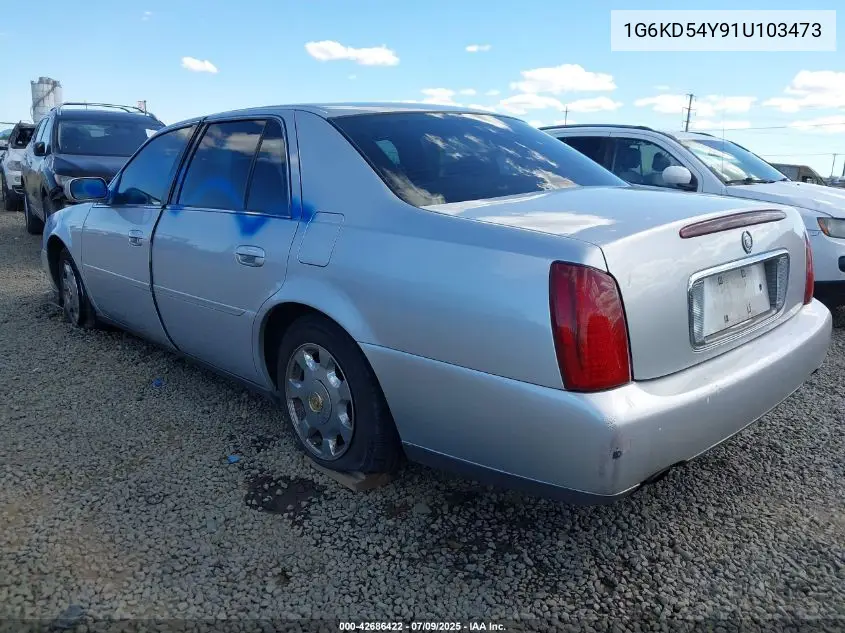 2001 Cadillac Deville Standard W/W20 VIN: 1G6KD54Y91U103473 Lot: 42686422