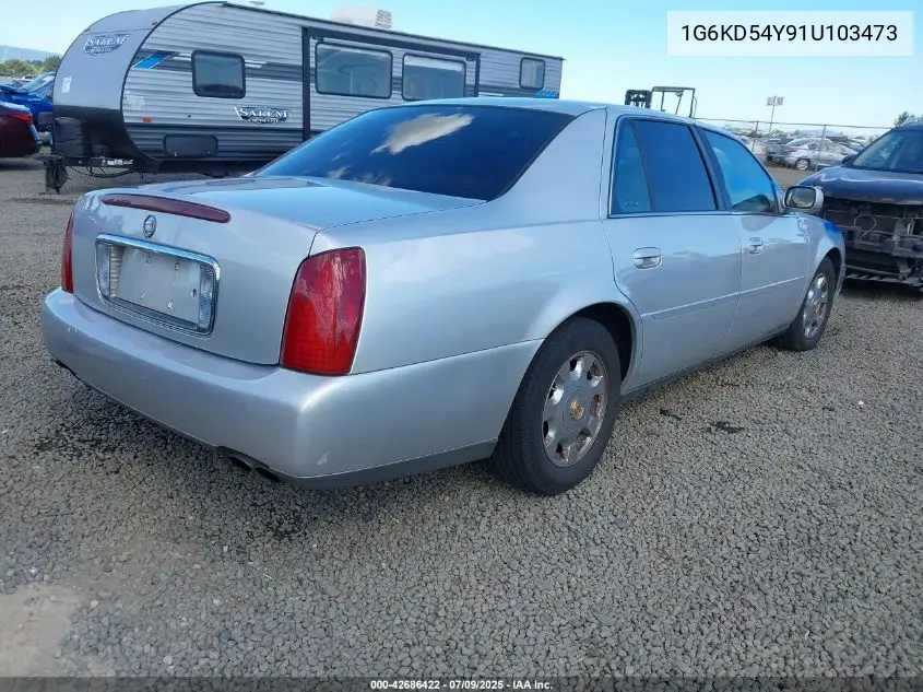 2001 Cadillac Deville Standard W/W20 VIN: 1G6KD54Y91U103473 Lot: 42686422