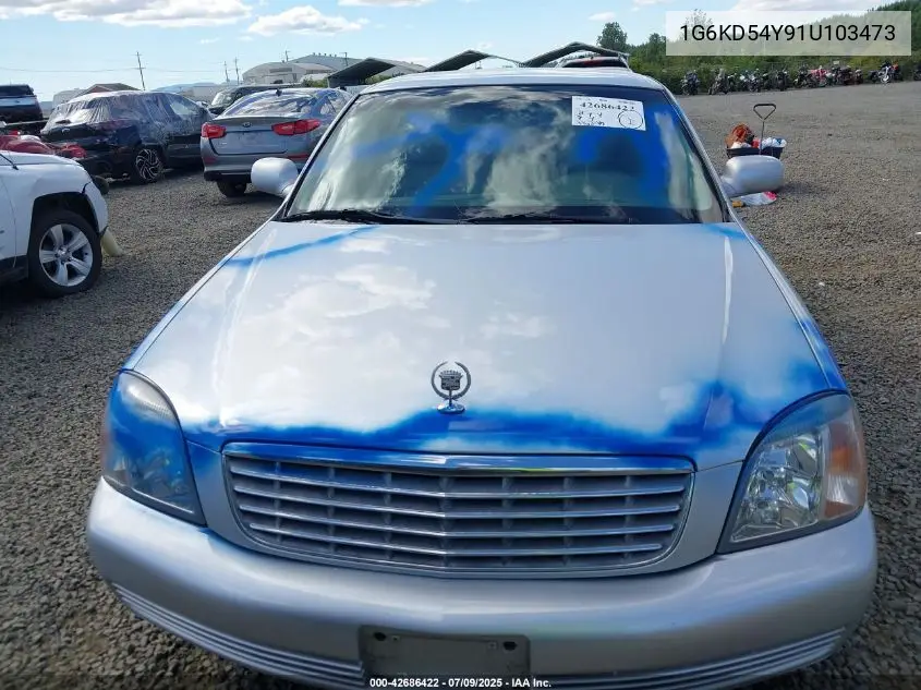 2001 Cadillac Deville Standard W/W20 VIN: 1G6KD54Y91U103473 Lot: 42686422
