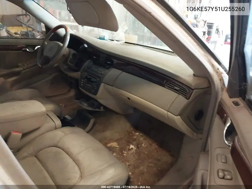 2001 Cadillac Deville Dhs VIN: 1G6KE57Y51U255260 Lot: 42719456