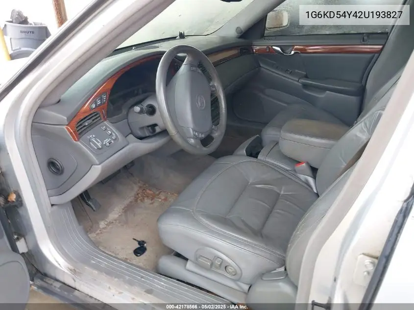 2002 Cadillac Deville Standard VIN: 1G6KD54Y42U193827 Lot: 42178566