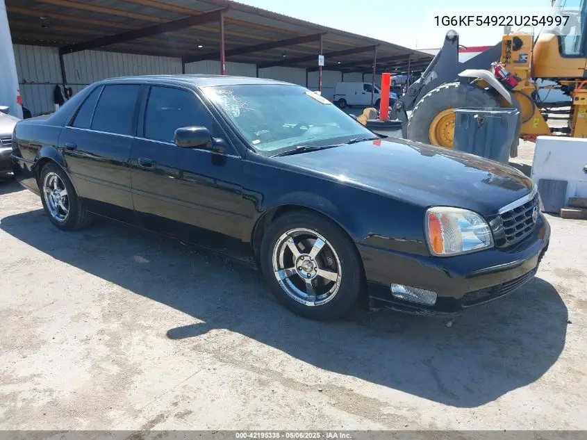 2002 Cadillac Deville Dts VIN: 1G6KF54922U254997 Lot: 42195338