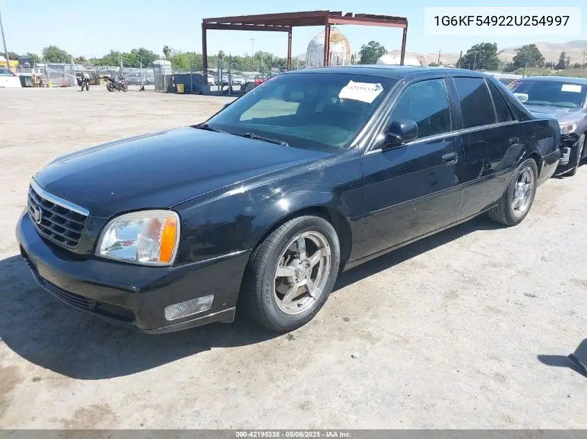 2002 Cadillac Deville Dts VIN: 1G6KF54922U254997 Lot: 42195338