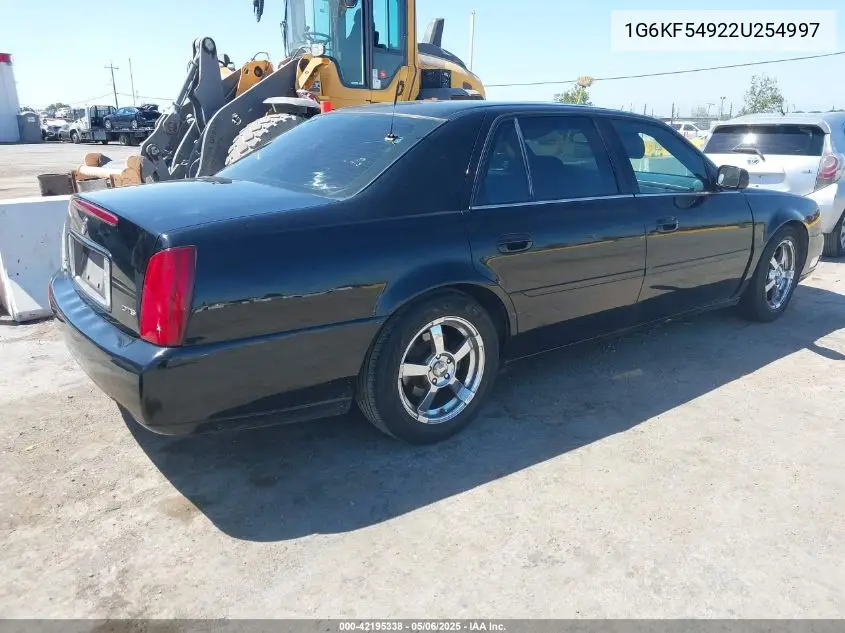 2002 Cadillac Deville Dts VIN: 1G6KF54922U254997 Lot: 42195338