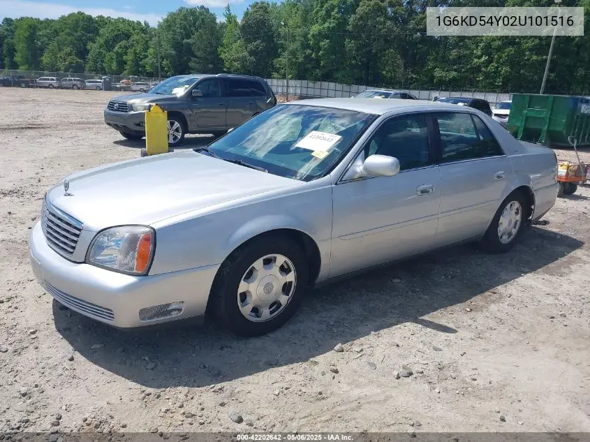 2002 Cadillac Deville Standard VIN: 1G6KD54Y02U101516 Lot: 42202642