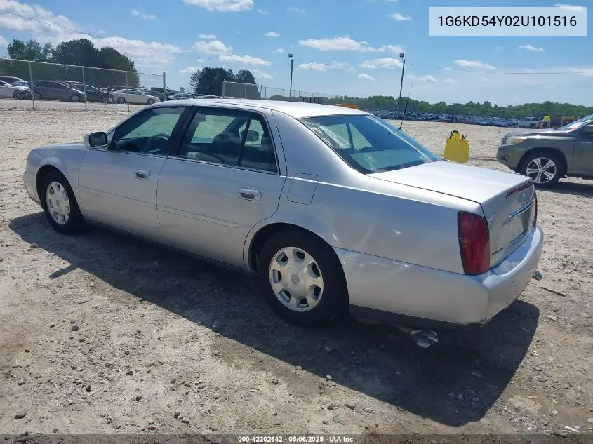 2002 Cadillac Deville Standard VIN: 1G6KD54Y02U101516 Lot: 42202642