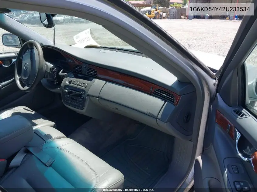 2002 Cadillac Deville Standard VIN: 1G6KD54Y42U233534 Lot: 42235307