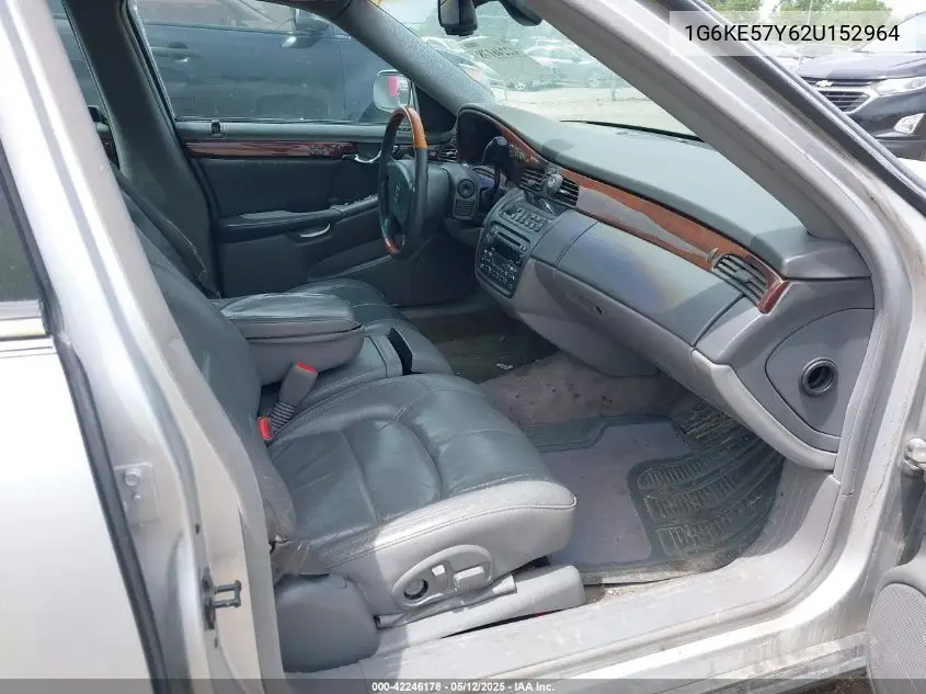 2002 Cadillac Deville Dhs VIN: 1G6KE57Y62U152964 Lot: 42246178