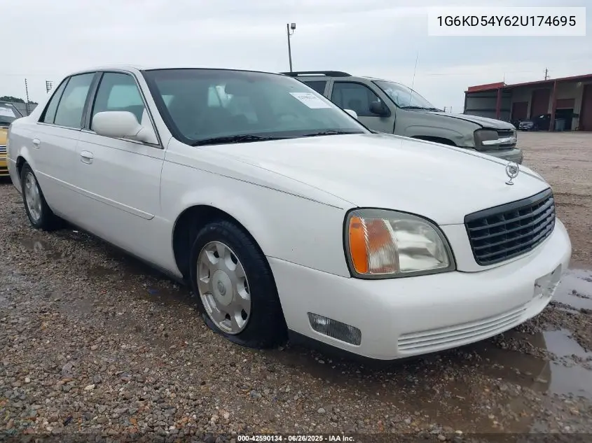 2002 Cadillac Deville VIN: 1G6KD54Y62U174695 Lot: 42590134