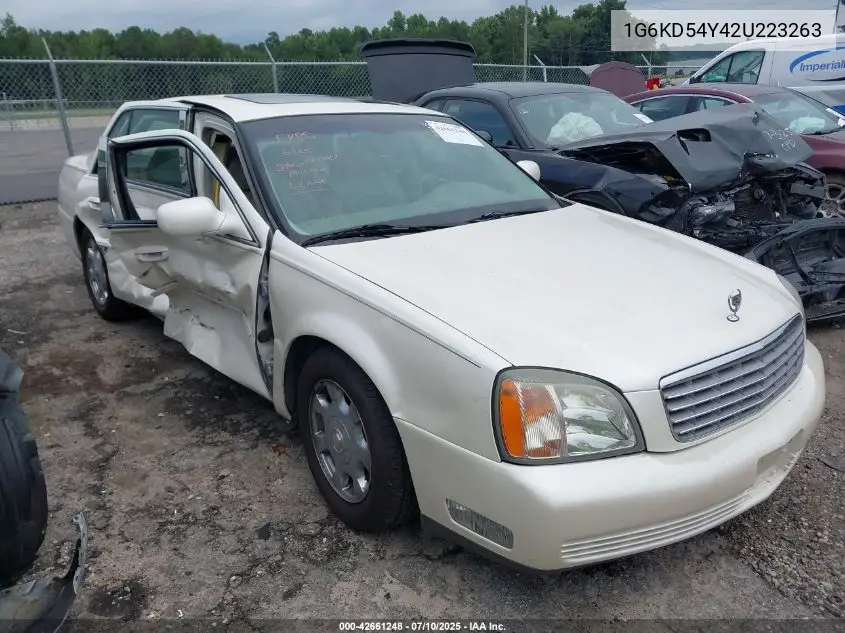 2002 Cadillac Deville Standard VIN: 1G6KD54Y42U223263 Lot: 42661248