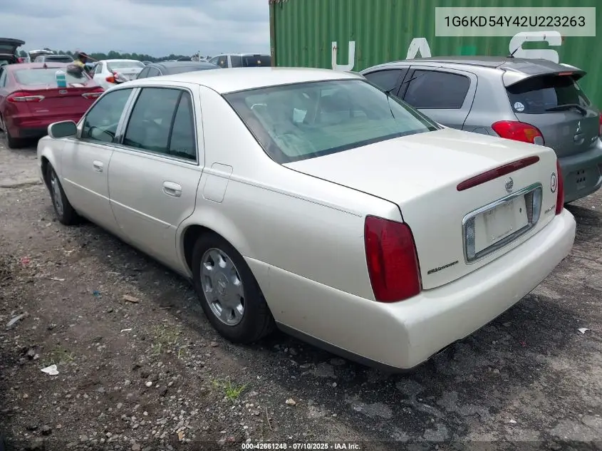 2002 Cadillac Deville Standard VIN: 1G6KD54Y42U223263 Lot: 42661248