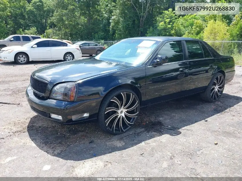 2002 Cadillac Deville Dts VIN: 1G6KF57992U268830 Lot: 42700664