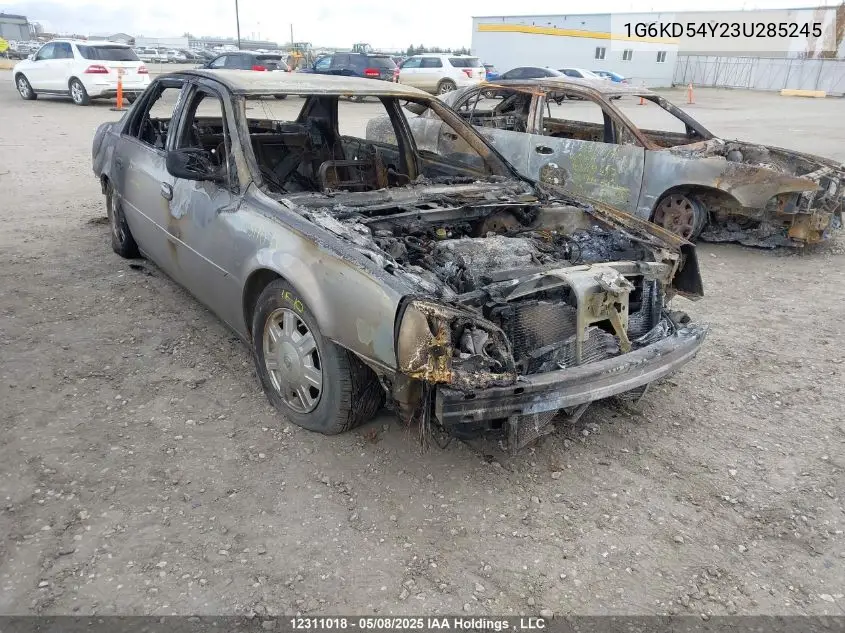 2003 Cadillac Deville Standard VIN: 1G6KD54Y23U285245 Lot: 12311018