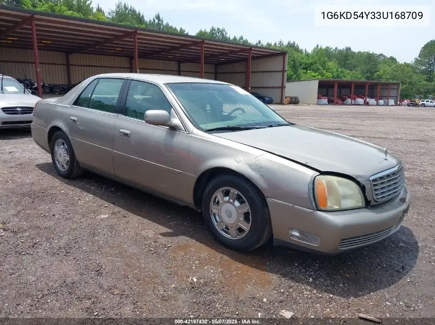 2003 Cadillac Deville Standard VIN: 1G6KD54Y33U168709 Lot: 42197430